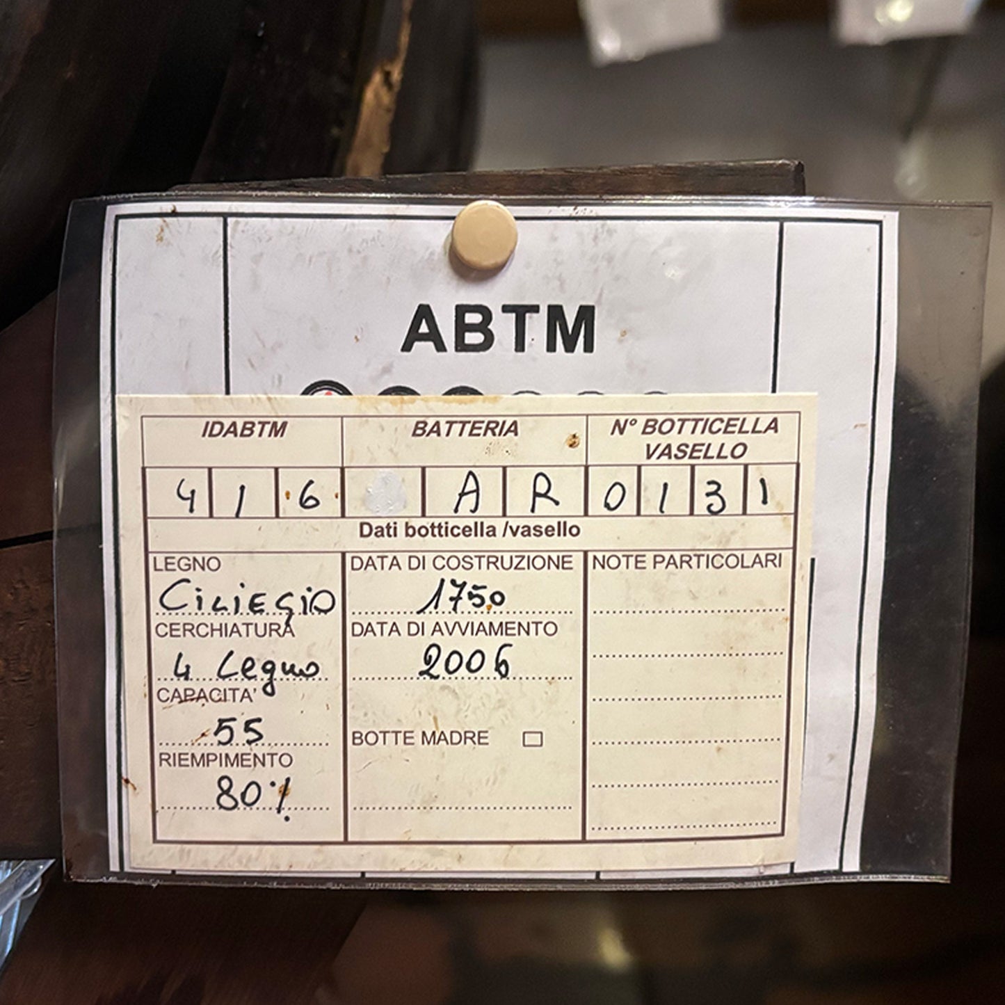 Balsamico da Esclusiva Botte di Ciliegio del 1750 - EDIZIONE NUMERATA